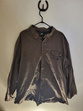 Harley-Davidson Men's Brown Buttom Down Extremely Thick